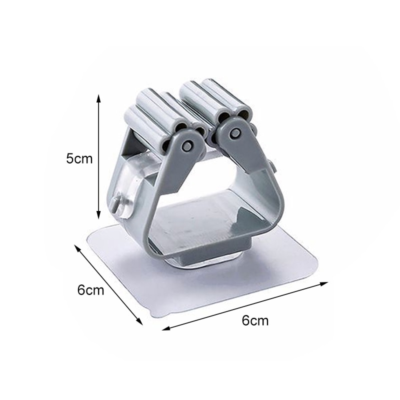 1 Cái Móc Treo Đa Năng Cây Lau Nhà Treo Tường Kẹp Người Tổ Chức Giá Đỡ Bàn Chải Chổi Móc Treo Mạnh Mẽ Bếp Phụ Kiện Phòng Tắm - Ảnh 10