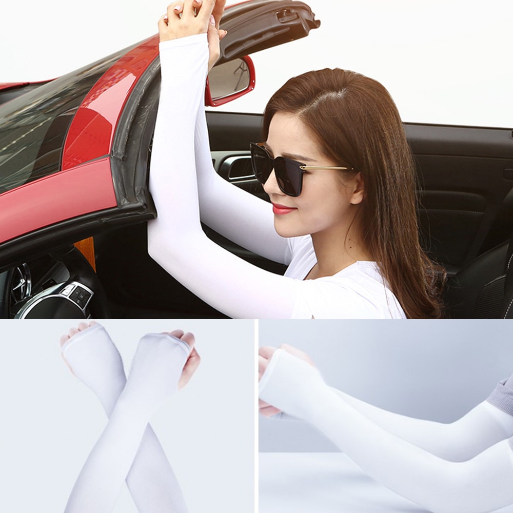 1 Pair Compression Sports Arm Sleeve Basketball Cycling Arm Warmer Summer Running Tennis UV Protection Volleyball Bands - Images 7