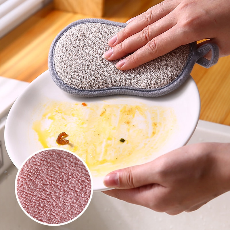 10/6/3Pcs Double Side Dishwashing Sponge Dish Washing Brush Pan Pot Dish Wash Sponges Bathroom Cleaning Household Kitchen Tools