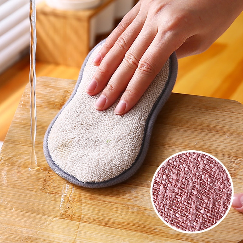 10/6/3Pcs Double Side Dishwashing Sponge Dish Washing Brush Pan Pot Dish Wash Sponges Bathroom Cleaning Household Kitchen Tools