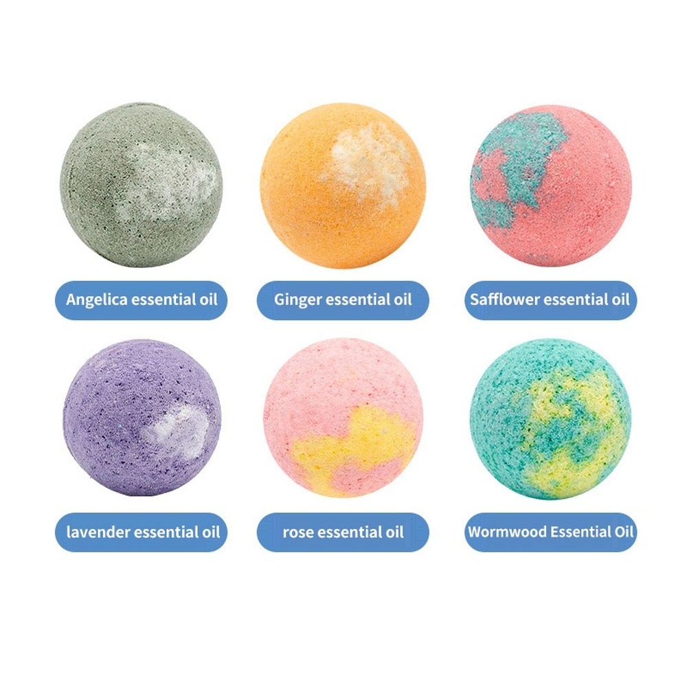 12 Chiếc Tắm Hữu Cơ Bom Bộ Quà Tặng Tự Nhiên Mini Handmade Tắm Chân Quả Bom Phong Phú Tinh Dầu Dưỡng Ẩm Da Mùi Hương - Ảnh 3