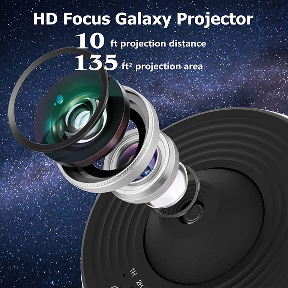 12 IN 1 Galaxy Star Projector LED Night Light Planetarium Starry Sky Projector Lamp for Bedroom Ceiling Room Decor Kids Gifts - Images 5