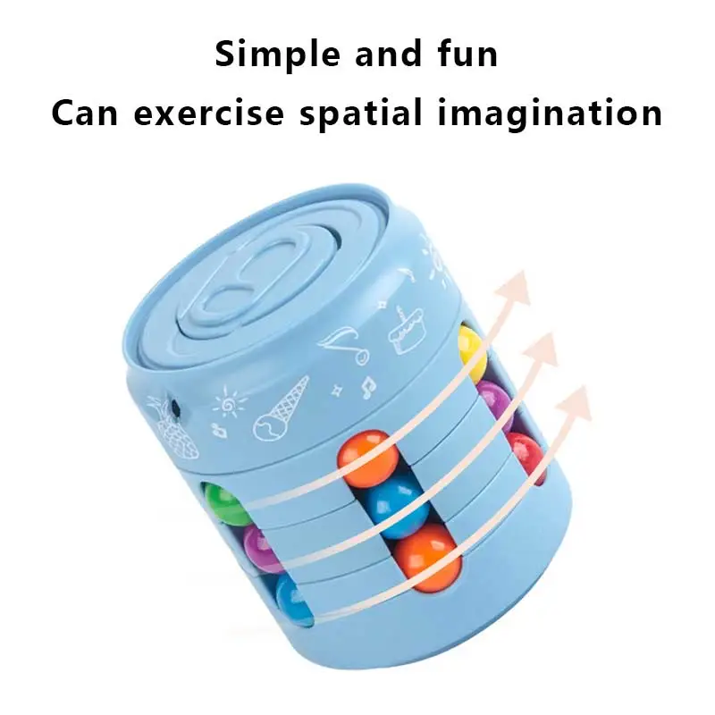 1Pcs Anti-stress Thinking Development Ball Magic Bean Burger Rubik's Cube Toy Souptoys Intellectual Development
