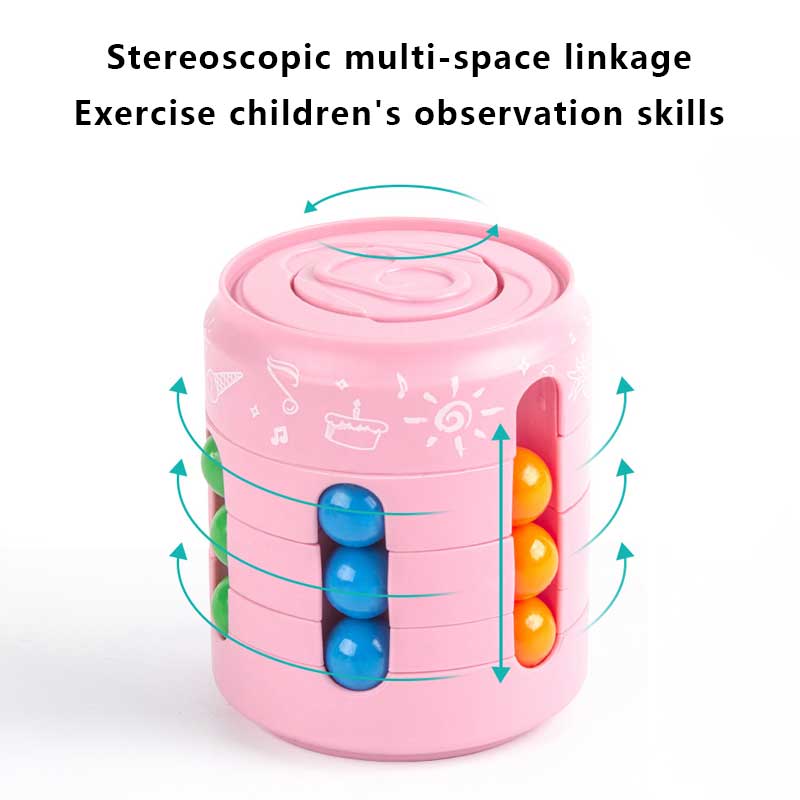 1Pcs Anti-stress Thinking Development Ball Magic Bean Burger Rubik's Cube Toy Souptoys Intellectual Development - Images 2