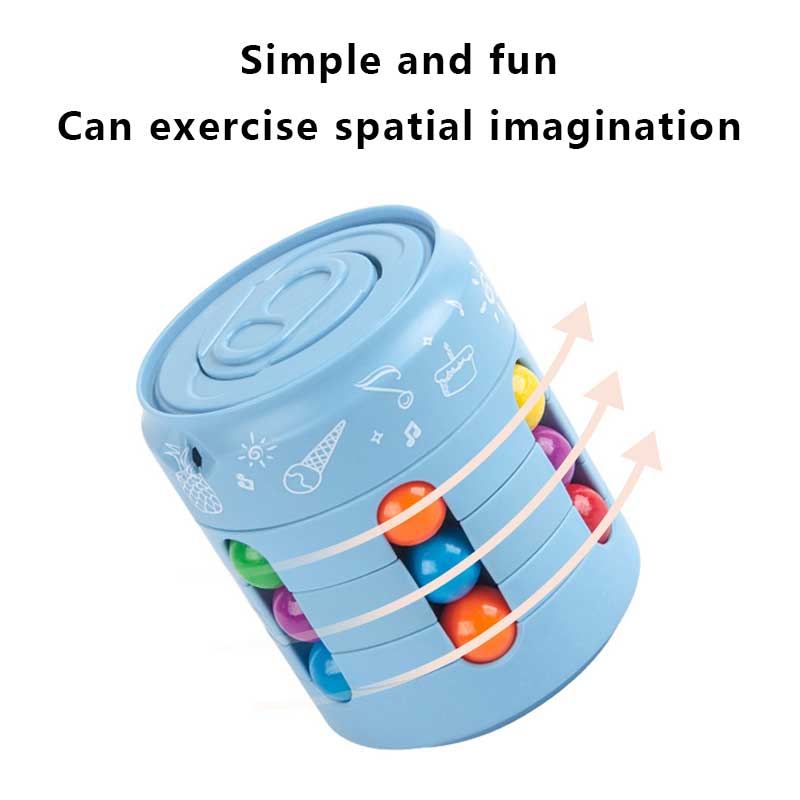 1Pcs 안티 스트레스 사고 개발 공 매직 콩 버거 루빅스 큐브 장난감 Souptoys 지적 개발 - imaget 1