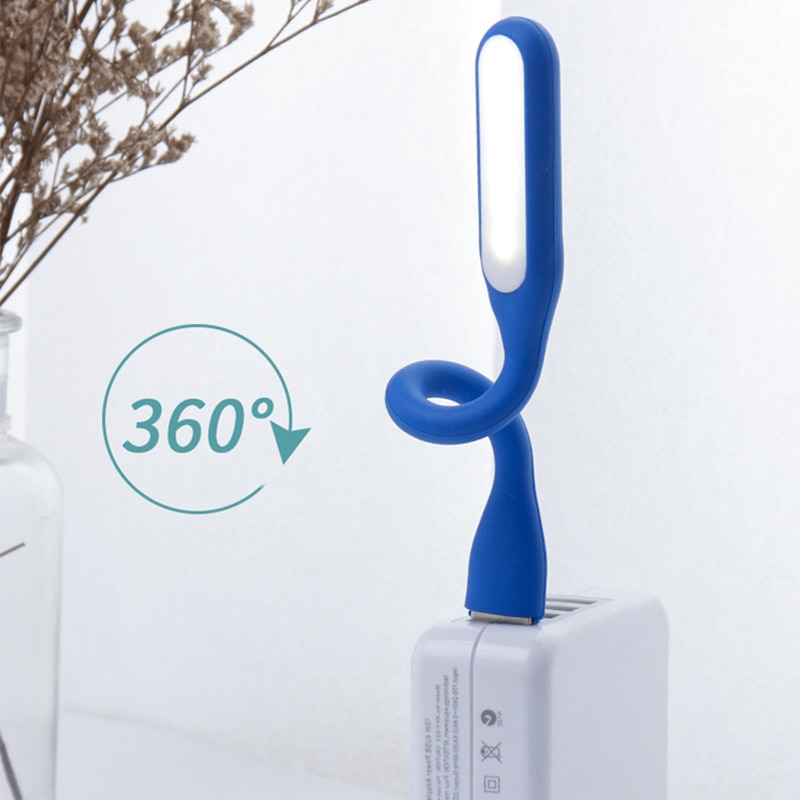 2 Chiếc Đèn LED USB Di Động Sách Đọc Sách 5V 1.2W Nhỏ Đèn USB Có Thể Gập Lại Thị Lực ánh Sáng Cho Power Bank PC Notebook Laptop