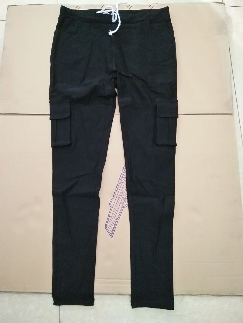 2018 Hàng Mới Về Thanh Lịch Thun Nữ Quần Oversize Dây Rút Dài Quần Skinny Nữ Công Sở Thời Trang ３XL ４XL - Ảnh 4
