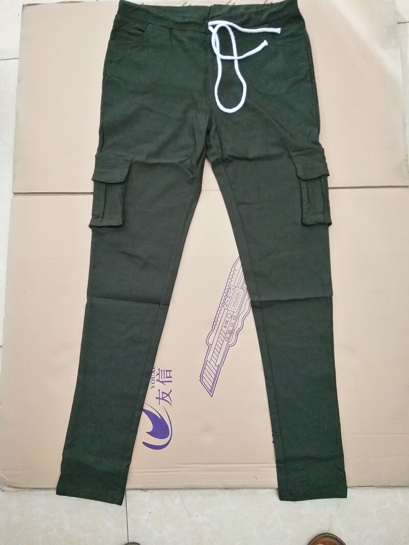 2018 New Arrival Elegant Elastic Women Pants Oversize Drawstring Long Pencil Pants Skinny Office Lady Fashion Trousers ３XL ４XL - Images 3