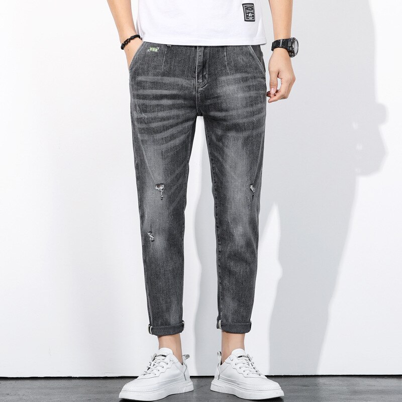 2022 Mới Chất Lượng Cao Nam Cotton Quần Dài Thu Đông Quần Jean Nam Quần Áo