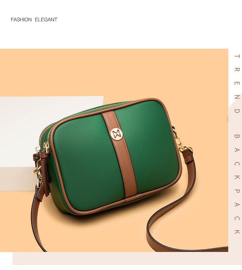 2023 정품 가죽 여성 가방 간단한 패션 숙녀 어깨 메신저 가방 여성 Crossbody 가방 부드러운 가죽 작은 사각형 가방 - imaget 14