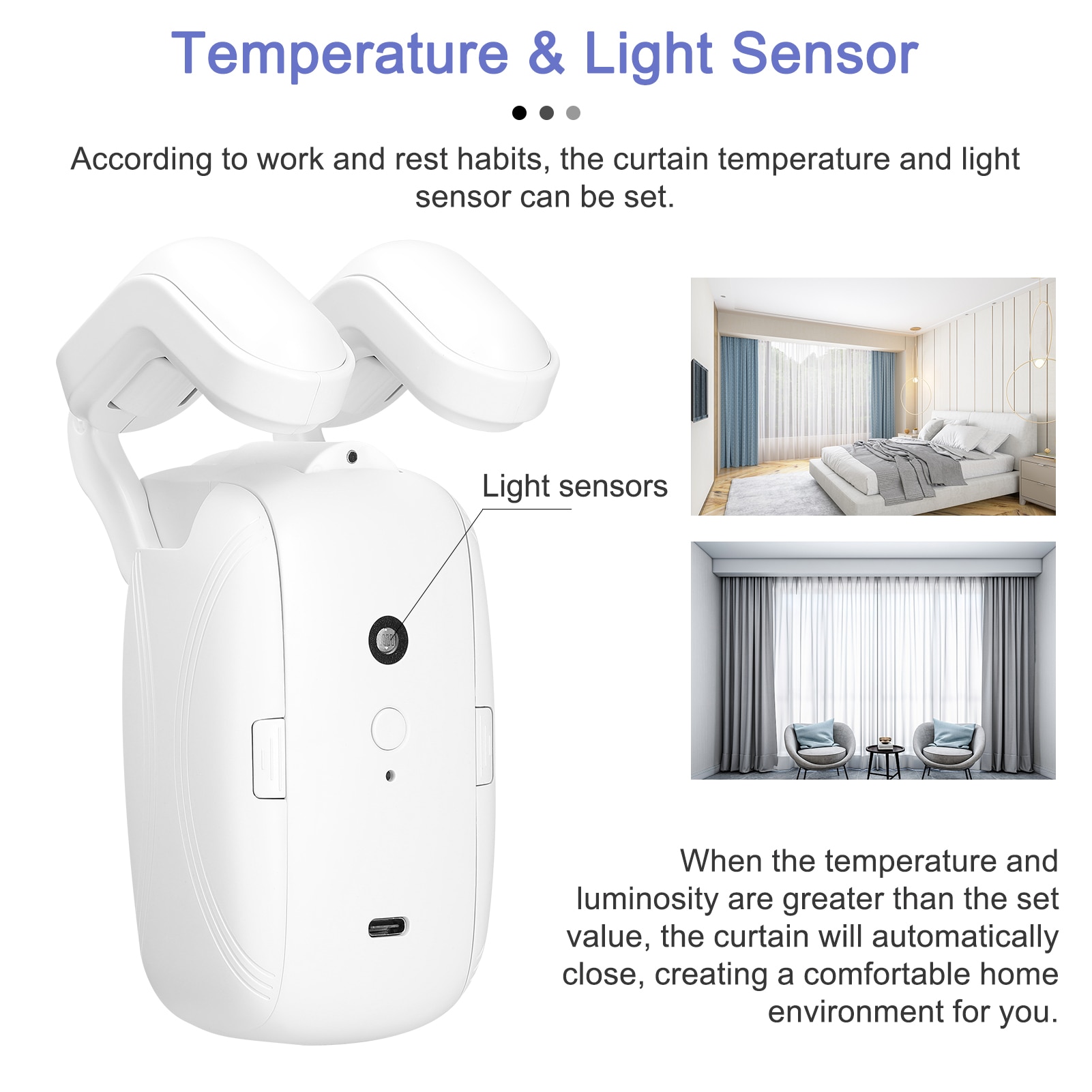 2PCS Tuya WiFi BT Intelligent Curtain Motor Electric Curtain Robot Automatic Opener Support APP Remote Control Timer Setup