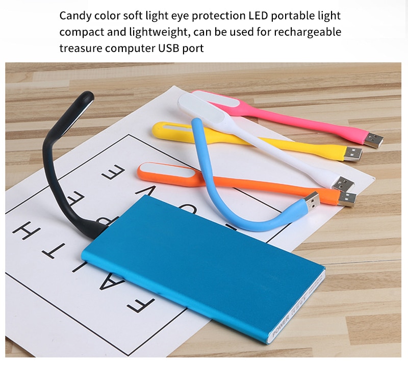 2PCS USB LED 빛 휴대용 책 독서 빛 5V 1.2W 작은 USB 램프 보조베터리 PC 노트북 노트북에 대 한 Foldable 시력 빛 - imaget 17