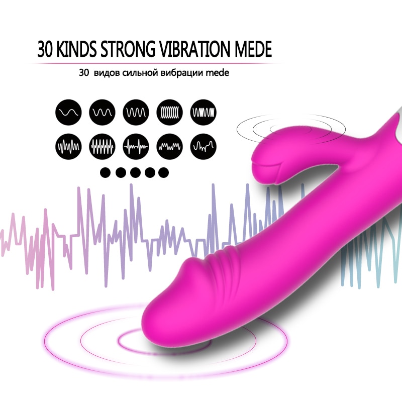 30 Speed G Spot Female Vibrator Powerful Dildo Rabbit Vibrator for Women Clitoris Stimulation Massage Masturbate Adult Sex Toys