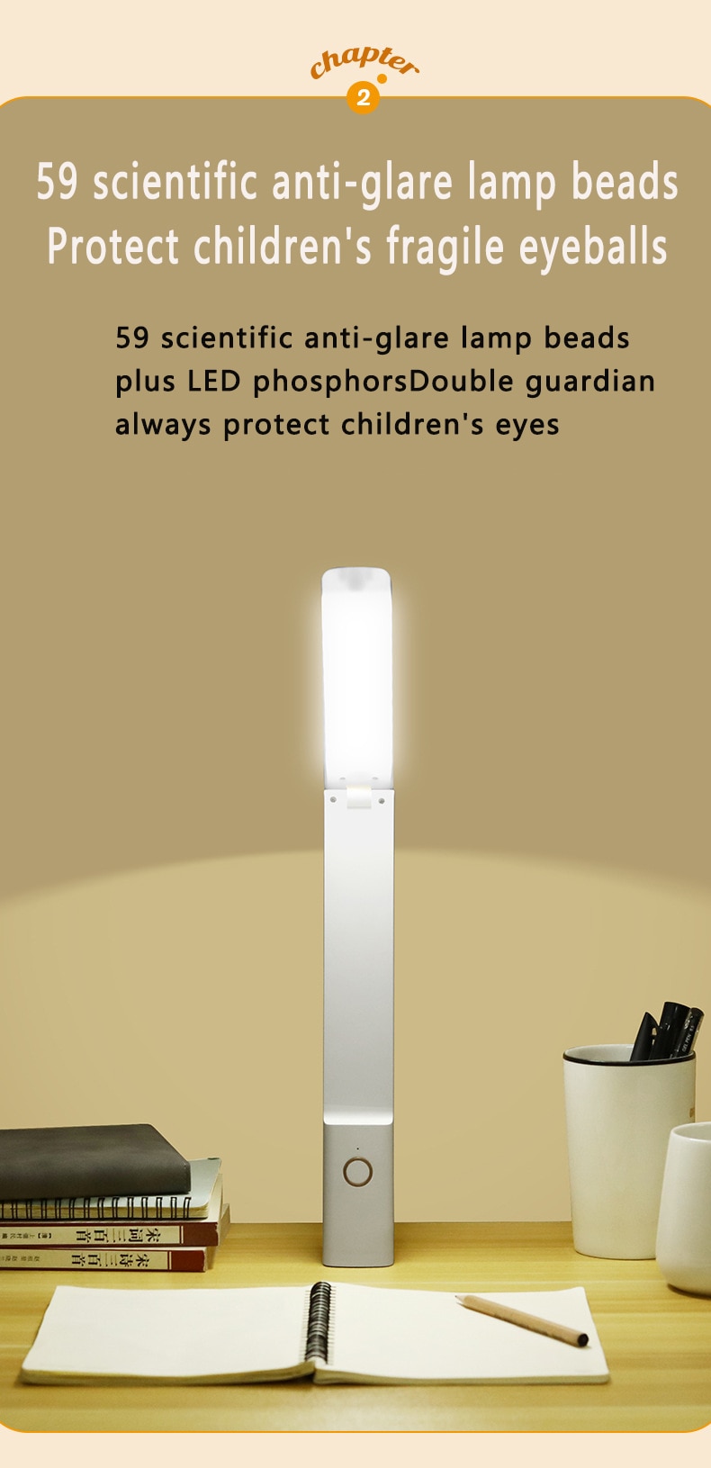 3000mAh Led 테이블 램프 USB 충전식 5-16 시간 배터리 수명 책상 램프 접이식 눈 보호 학생 독서 책 라이트 램 - imaget 8 3000mAh Led 테이블 램프 USB 충전식 5-16 시간 배터리 수명 책상 램프 접이식 눈 보호 학생 독서 책 라이트 램 - imaget 8