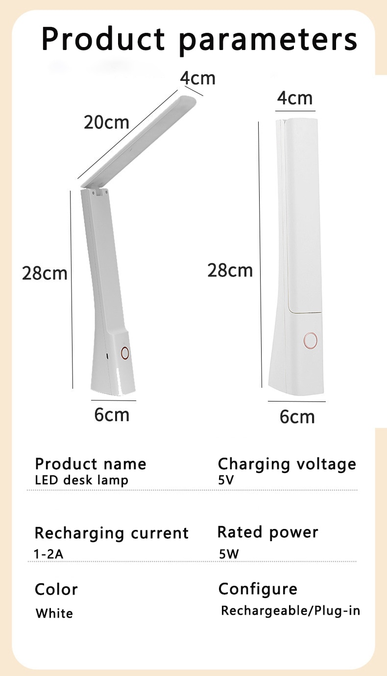3000mAh Led 테이블 램프 USB 충전식 5-16 시간 배터리 수명 책상 램프 접이식 눈 보호 학생 독서 책 라이트 램 - imaget 19 3000mAh Led 테이블 램프 USB 충전식 5-16 시간 배터리 수명 책상 램프 접이식 눈 보호 학생 독서 책 라이트 램 - imaget 19