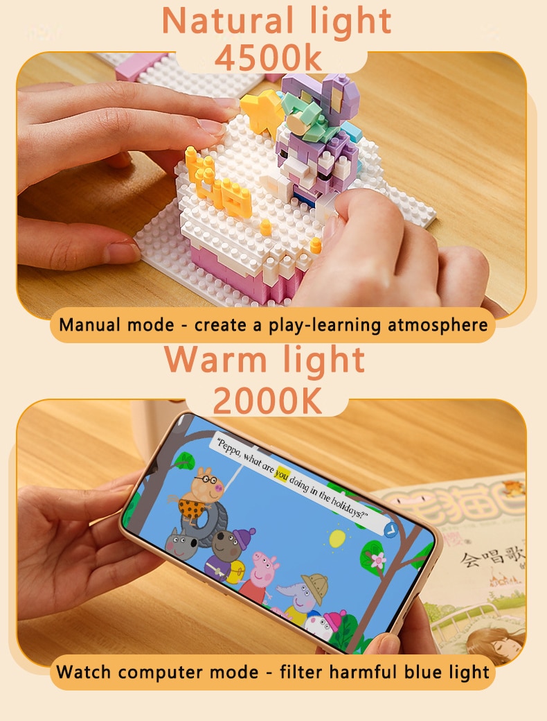 3000mAh Led 테이블 램프 USB 충전식 5-16 시간 배터리 수명 책상 램프 접이식 눈 보호 학생 독서 책 라이트 램 - imaget 7 3000mAh Led 테이블 램프 USB 충전식 5-16 시간 배터리 수명 책상 램프 접이식 눈 보호 학생 독서 책 라이트 램 - imaget 7