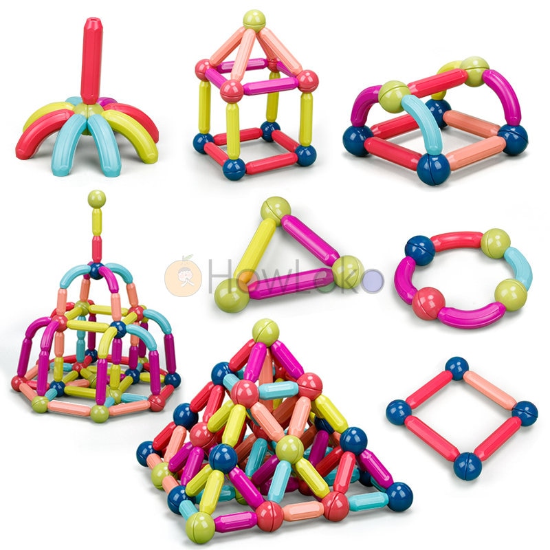 36-152 Pcs Big Size Magnetic Stick Building Blocks game magnets children Set Kids Magnets for children Magnetic Toy Bricks
