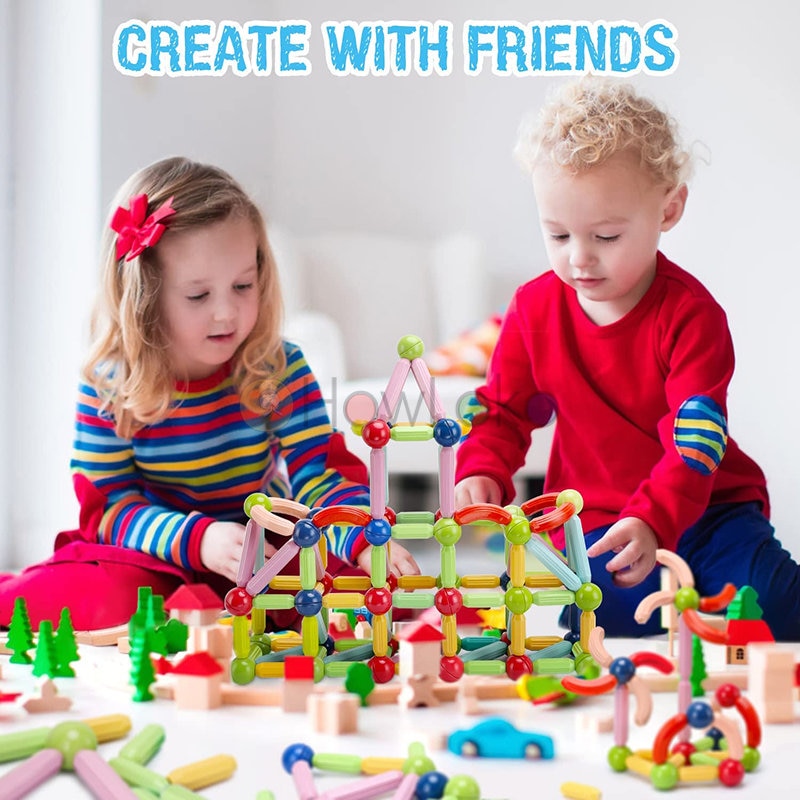 36-152 Pcs Big Size Magnetic Stick Building Blocks game magnets children Set Kids Magnets for children Magnetic Toy Bricks