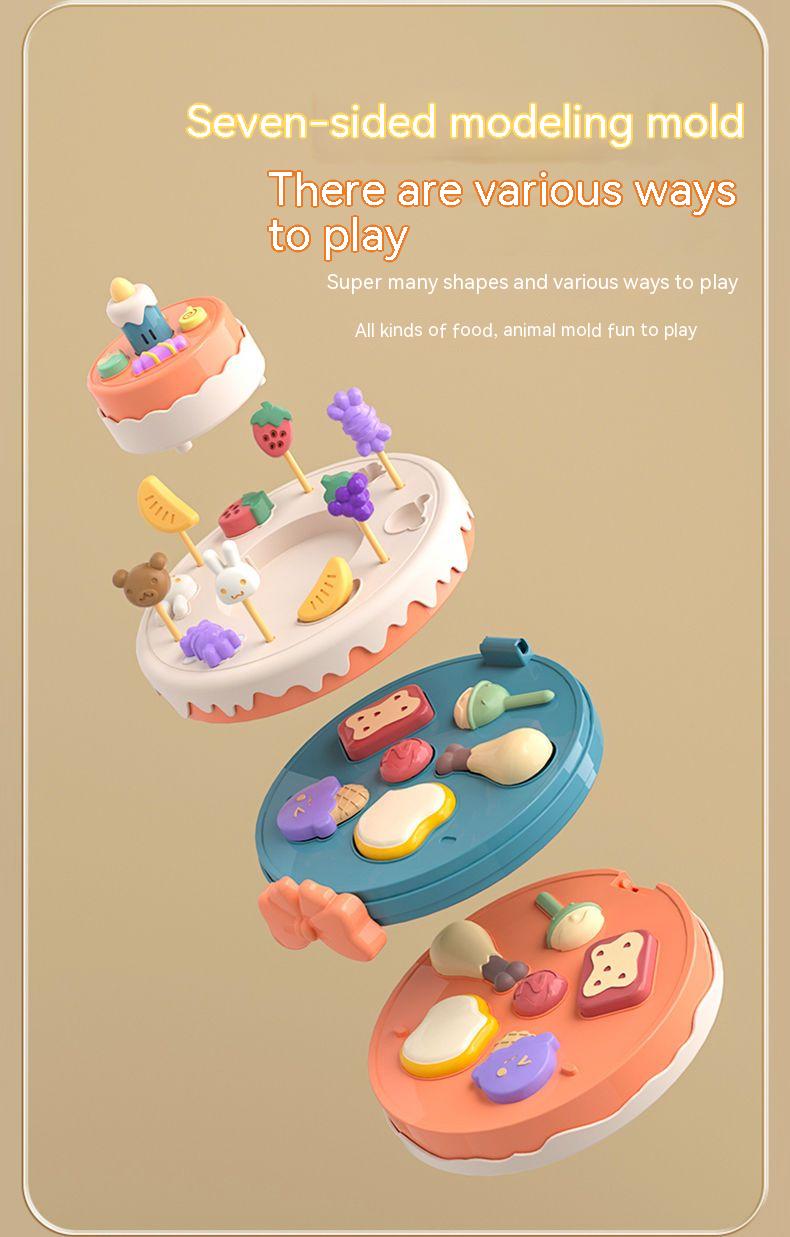 3D Plasticine Mold Modeling Clay Ice Cream Color Clay Noodle Maker Diy Plastic Play Dough Tools Sets Toys for Kids Birthday Gift - Images 6