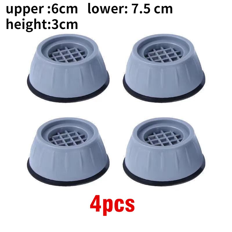 4 Tấm Chống Rung Đa Năng Máy Giặt Chân Cao Su Thảm Chống Rung Giảm Tiếng Ồn Đồ Nội Thất Nâng Đế Chân - Ảnh 23
