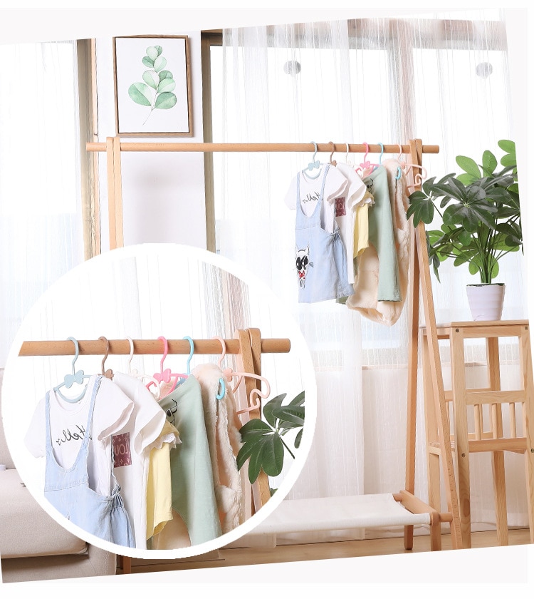 5pcs Children Coats Storage Hanger Closet Organizer Baby Hangers Portable Display Hangers Windproof Kids Clothes Hanger Racks - Images 6