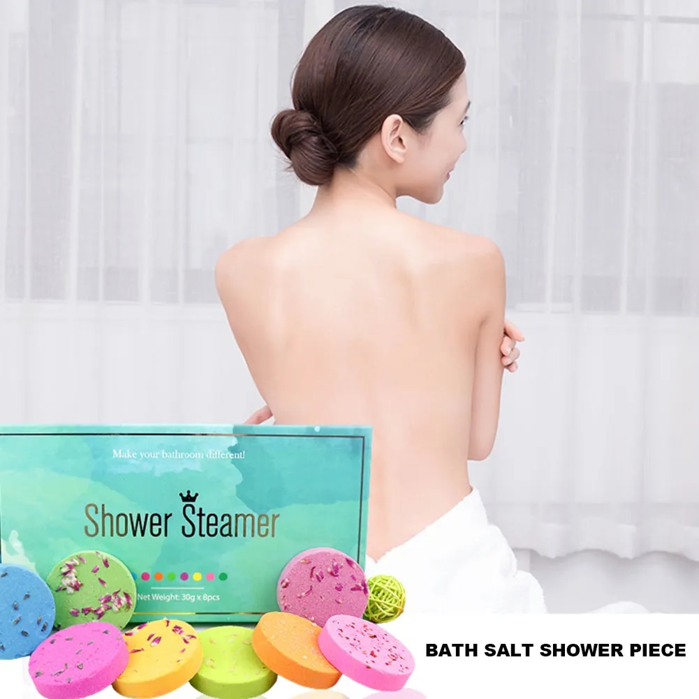 8 Chiếc Tắm Bom Bóng Cơ Thể Spa Bụi Tắm Nước Nóng Bong Bóng Quả Bom Hương Thơm Muối Tắm Bóng Phụ Kiện Phòng Tắm