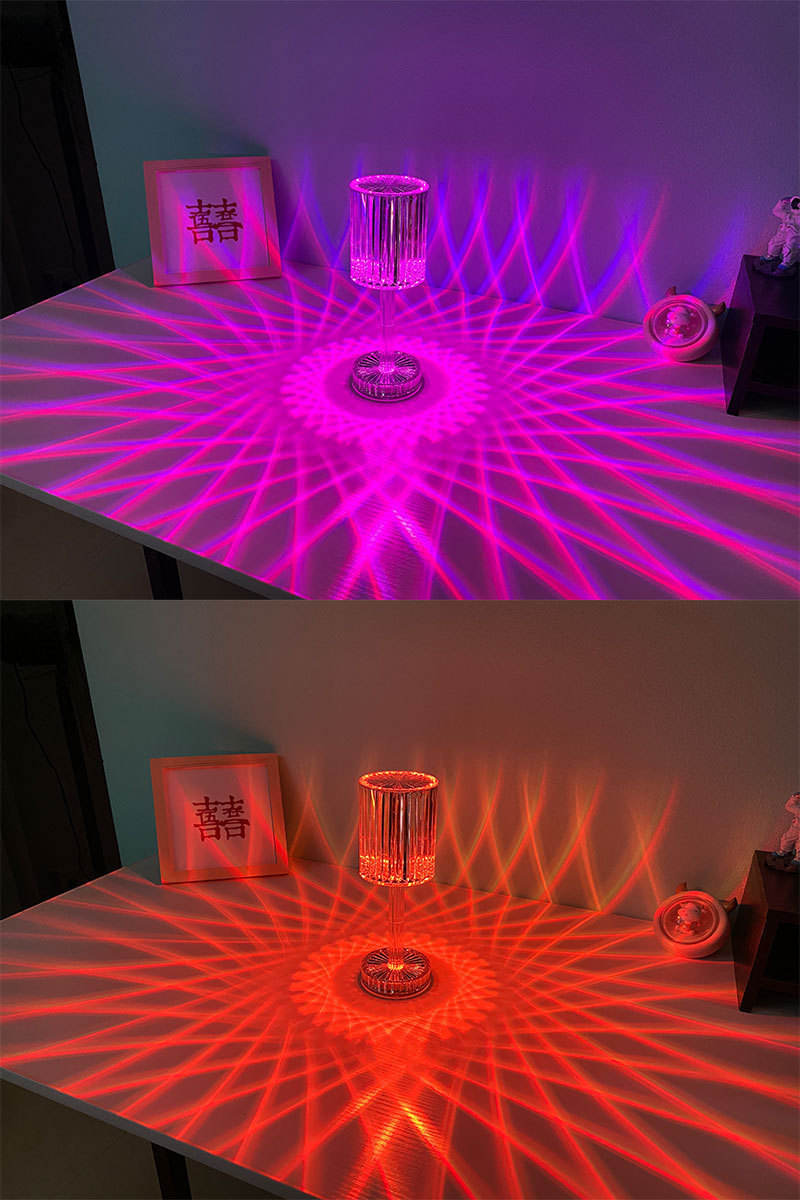 Acrylic Crystal Table Lamp Touch Induction Charging Night Light Bar Restaurant Desktop Decoration Lamp Atmosphere Lamp - Images 11