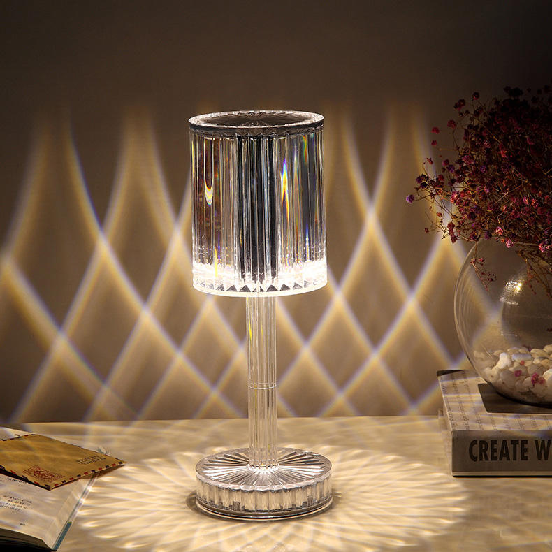Acrylic Crystal Table Lamp Touch Induction Charging Night Light Bar Restaurant Desktop Decoration Lamp Atmosphere Lamp - Images 13