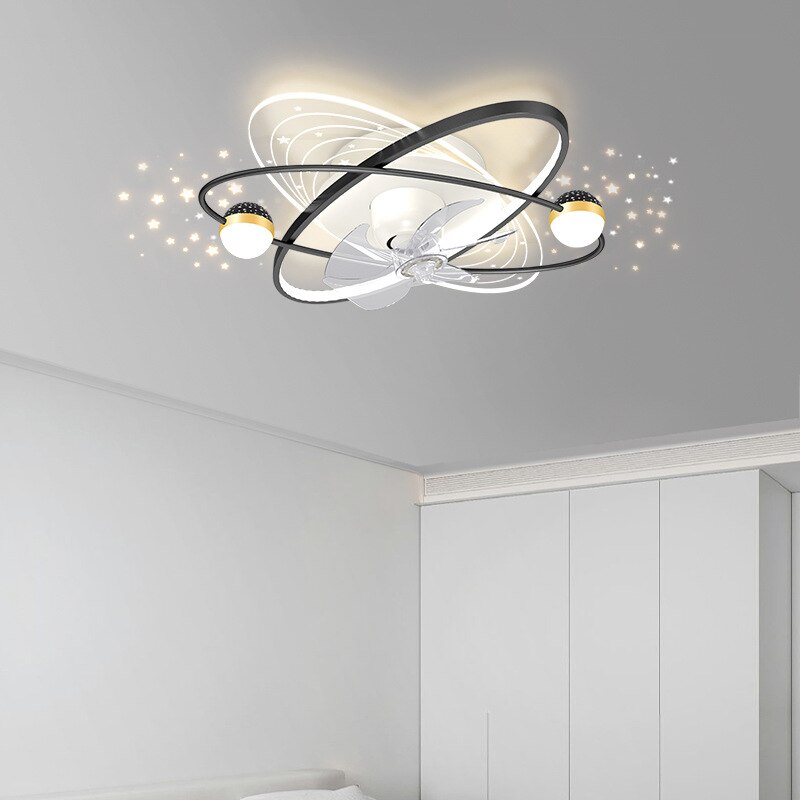 Bắc Âu Hiện Đại Sang Trọng Quạt Trần Đèn Cao Acrylic Đèn Ốp Trần Phòng Khách Phòng Ngủ Phòng Ăn Quạt Trần Đèn - Ảnh 12