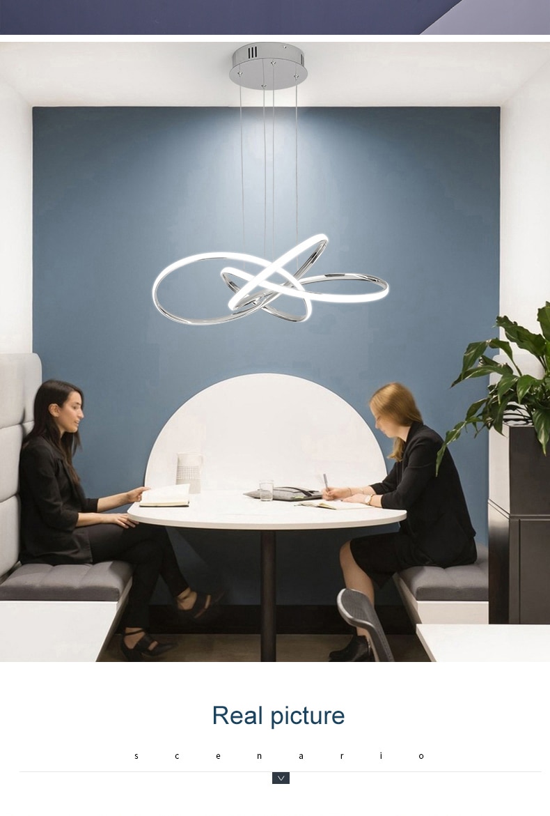 Bắc Âu Tối Giản Mặt Dây Chuyền Đèn Phòng Khách Dòng Hình Học Đèn Đơn Giản Hiện Đại Sang Trọng Phòng Ngủ Phòng Ăn Đèn Chùm Đèn - Ảnh 33