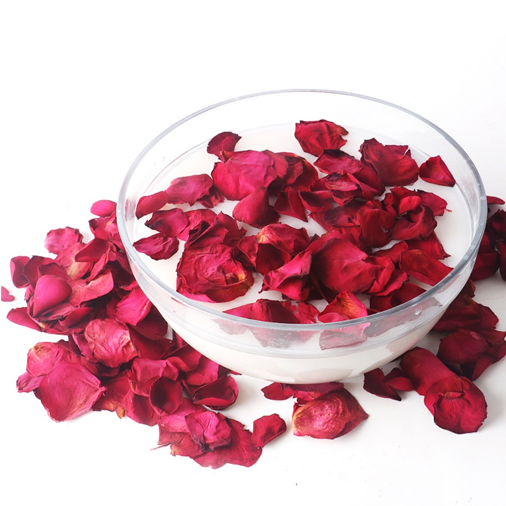 Bathing Supply Romantic Natural Dried Rose Petals Bath Milk Bath Dry Flower Petal Spa Whitening Shower Bath Products Bath Bomb