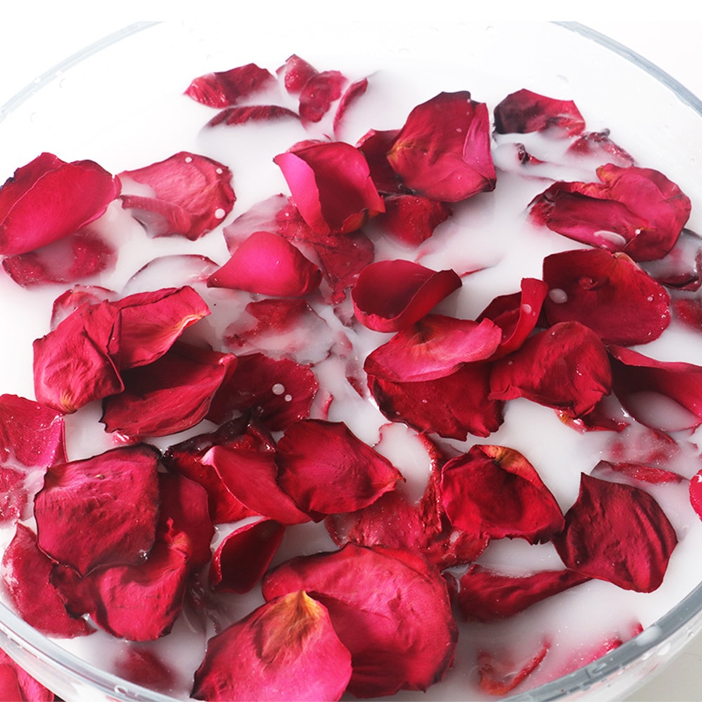 Bathing Supply Romantic Natural Dried Rose Petals Bath Milk Bath Dry Flower Petal Spa Whitening Shower Bath Products Bath Bomb