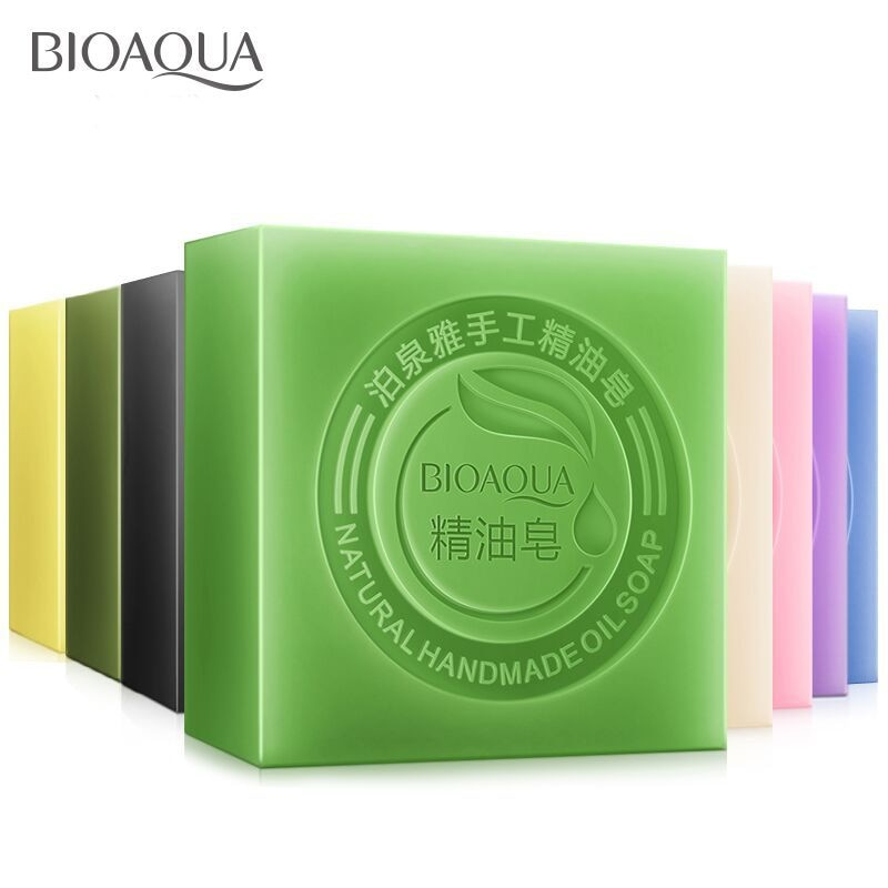 BIOAQUA Thực Vật Tự Nhiên Tinh Dầu Xà Phòng Handmade Làm Trắng Da Dưỡng Ẩm Loại Bỏ Mụn Sạch Xà Phòng Tắm Xà Phòng Than Tre 100G - Ảnh 15