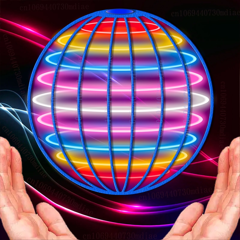 Bóng Bay Boomerang Flyorb Magic Có Đèn LED Máy Bay Không Người Lái Bóng Bay Nova Quả Cầu Bay Spinner Fidget Đồ Chơi Trẻ Em Gia Đình Quà Tặng
