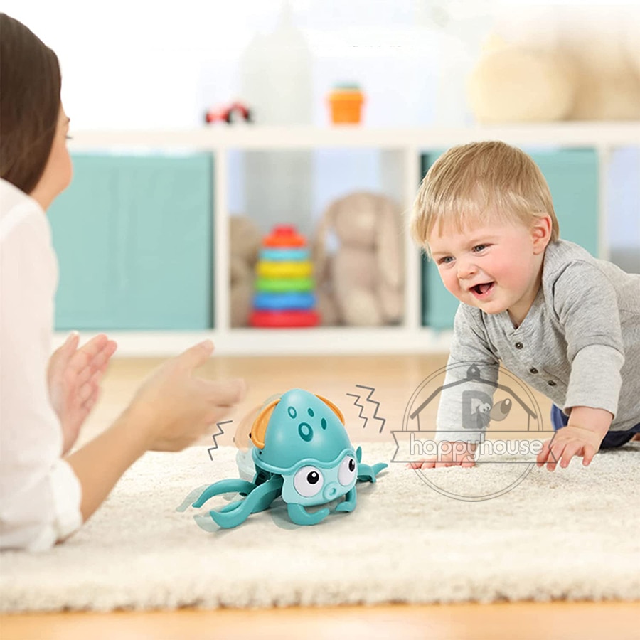 Đồ Chơi Con Cua Tập Bò Có Nhạc Đèn LED Phát Sáng Đồ Chơi Âm Nhạc Cho Bé Tự Động Tránh Chướng Vật Đồ Chơi Tương Tác Cho Trẻ Em - Ảnh 14