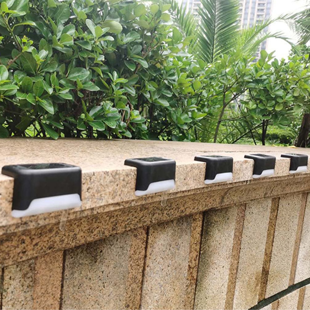 Đèn LED Trắng Ấm Năng Lượng Mặt Trời Bước Đèn Đường Cầu Thang Đèn Sân Vườn Ngoài Trời Chống Thấm Nước Ban Công Đèn Trang Trí Sân Hiên Cầu Thang Hàng Rào Ánh Sáng - Ảnh 7