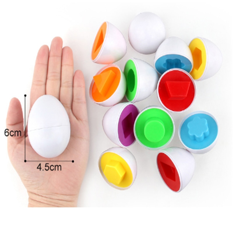 Đồ Chơi Montessori Cho Bé Trứng Thông Minh 3D Đồ Chơi Xếp Hình Cho Trẻ Em Học Giáo Dục Màu Sắc Hình Dạng Phù Hợp Với Trứng Đồ Chơi Lễ Phục Sinh Quà Tặng