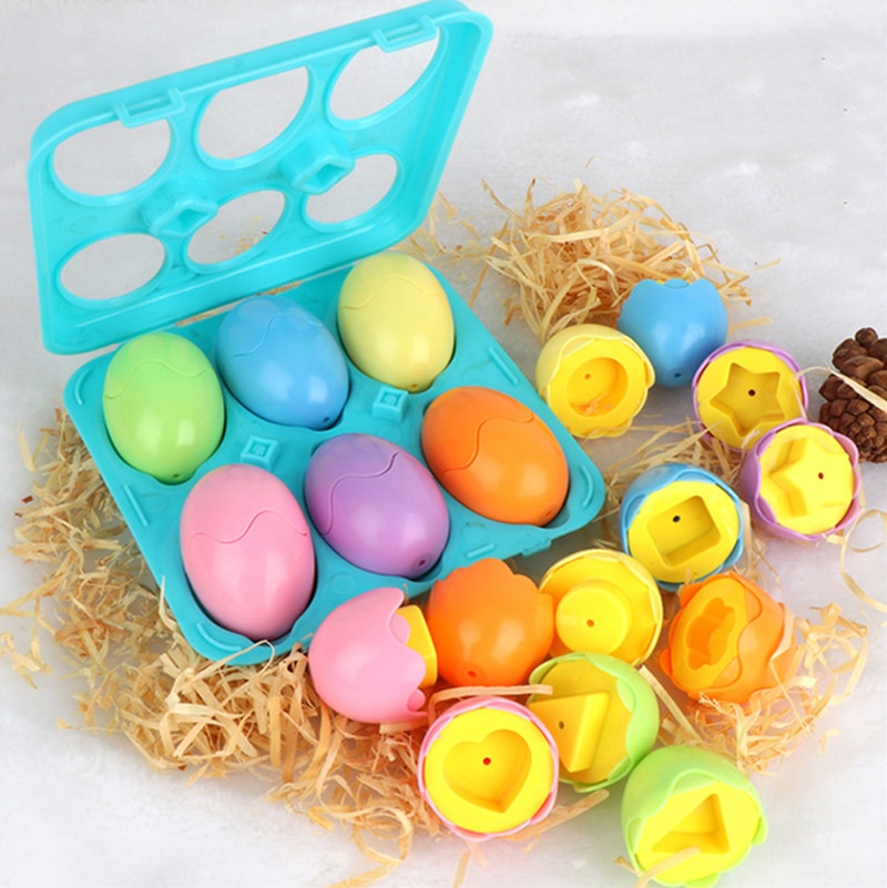 Đồ Chơi Montessori Cho Bé Trứng Thông Minh 3D Đồ Chơi Xếp Hình Cho Trẻ Em Học Giáo Dục Màu Sắc Hình Dạng Phù Hợp Với Trứng Đồ Chơi Lễ Phục Sinh Quà Tặng - Ảnh 10