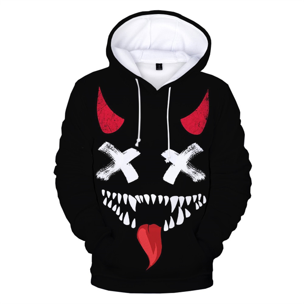 Haha joker 3D Print Sweatshirt Hoodies Men/Women Hip Hop Funny Autumn Streetwear 3D joker Hoodies Sweatshirt For Couples Clothes - Images 5