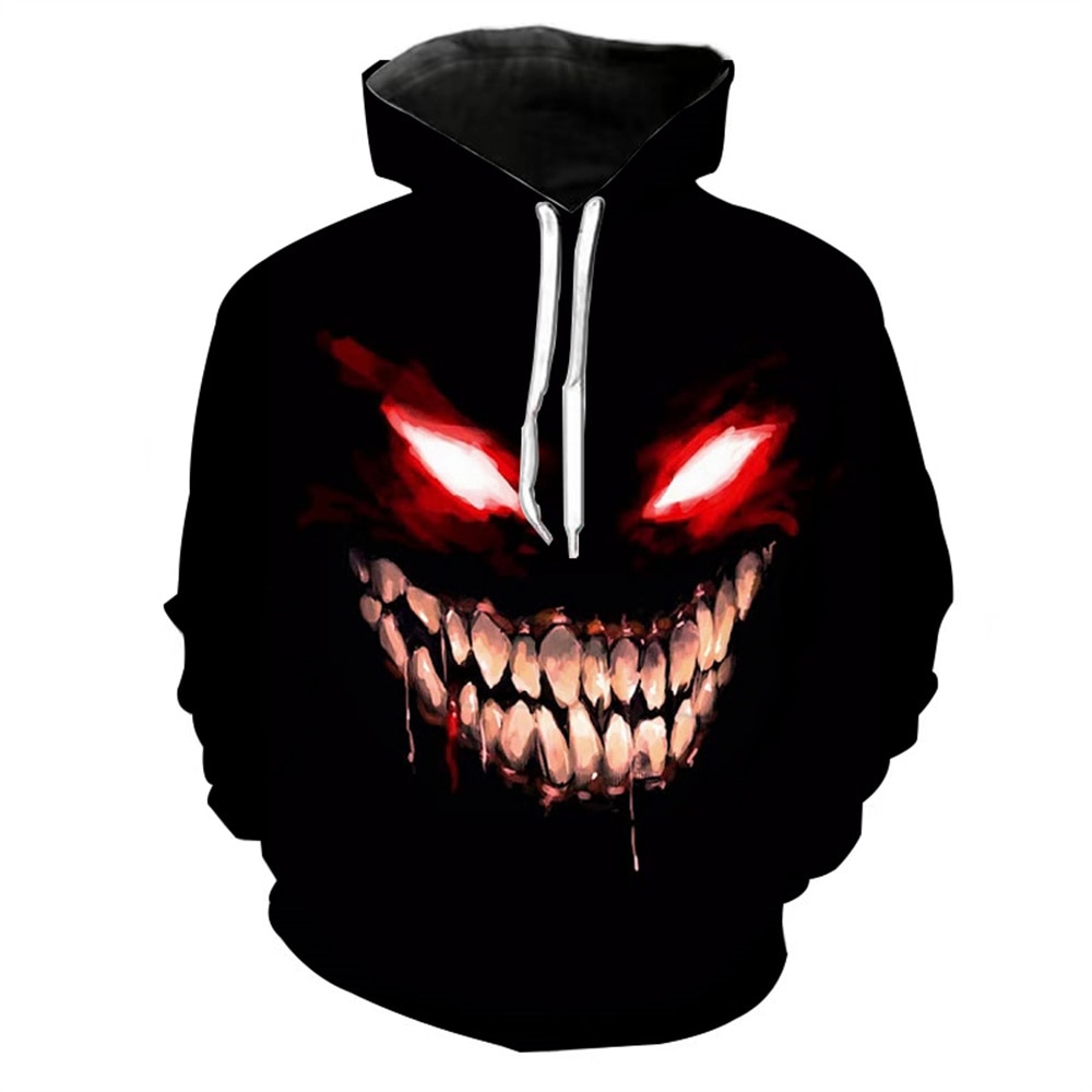 Haha 조커 3D 인쇄 스웨터 후드 남성/여성 힙합 재미 있은 가을 Streetwear 3D 조커 후드 티 셔츠 커플 의류 - imaget 2