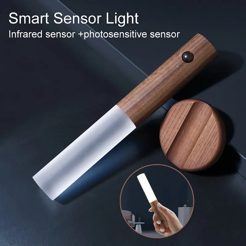 Home Wireless Magnetic Wall Hanging Corridor LED Light Auto Sensor Motion Lamp