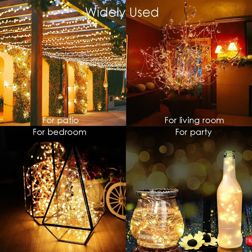 HỒNG NGOẠI Mờ 11m/21m/31m/51m LED Ngoài Trời Năng Lượng Mặt Trời Dây Đèn Đèn Năng Lượng Mặt Trời cho Kỳ Nghỉ Cổ Tích tiệc Giáng Sinh Vòng Hoa Chiếu Sáng Luz