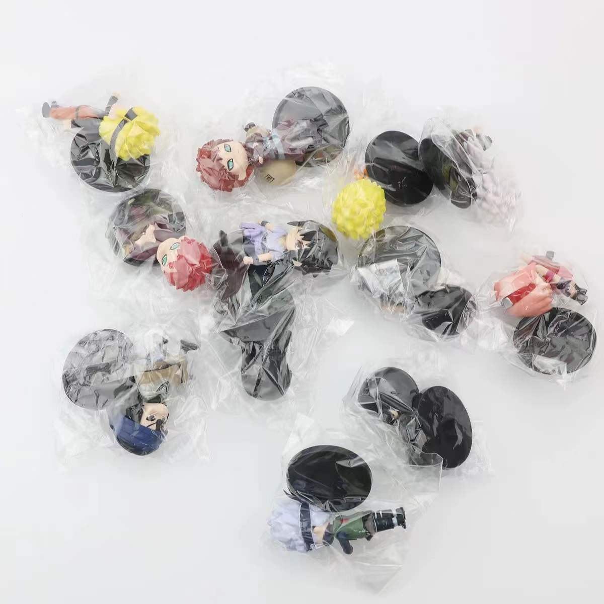 Hot 12pcs/set Anime Naruto Shippuden Hinata Sasuke Itachi Kakashi Gaara anime figure Q Version PVC Figures Toys Dolls Kid Gift - imaget 17