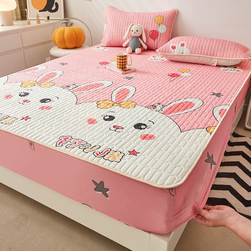 Ice Cool Bed Mat Fitted Sheet Comfortable Latex Summer Sleep Mattress Topper Bedspreads Cover Queen Size Bed Linen for Bedroom - Images 21