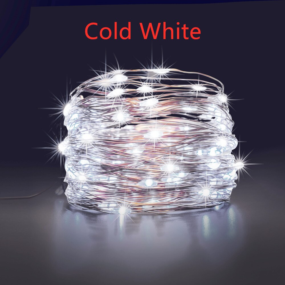 IR Dimmable 11m/21m/31m/51m  LED Outdoor Solar String Lights Solar Lamp for Fairy Holiday Christmas Party Garland Lighting Luz - Images 6