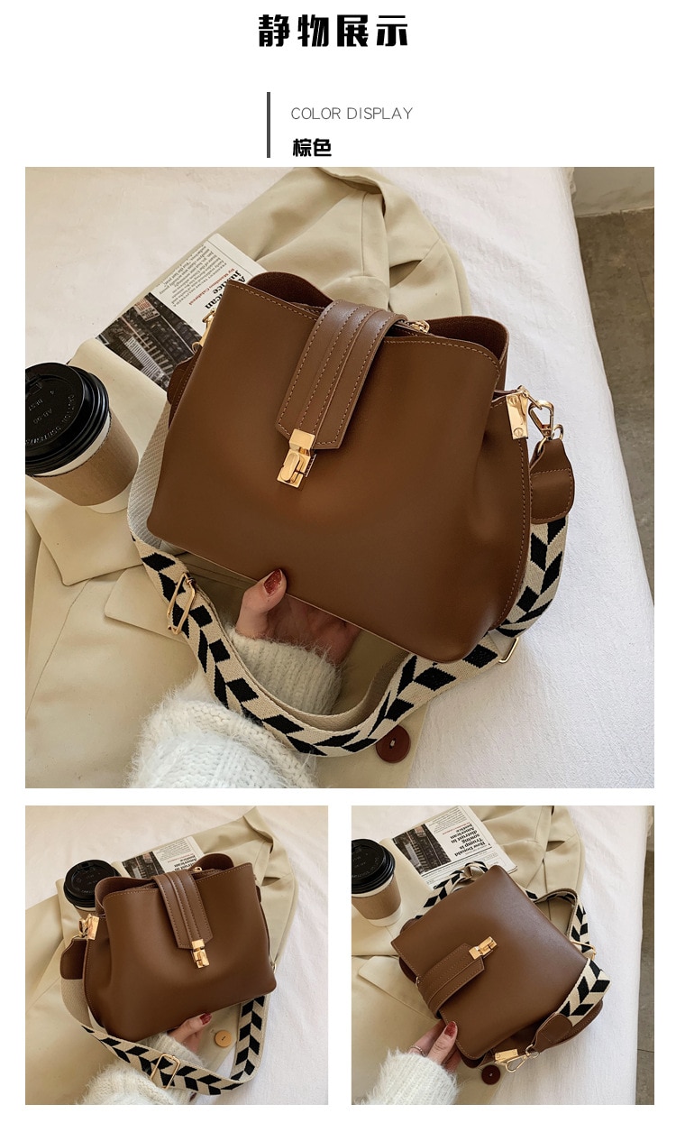 Tấn Yide Vintage Đơn Giản Nhỏ Da PU Túi Đeo Chéo Cho Nữ 2023 Nhà Thiết Kế Thời Trang Nữ Màu Đen Sang Trọng Túi Xách Đeo Vai - Ảnh 2