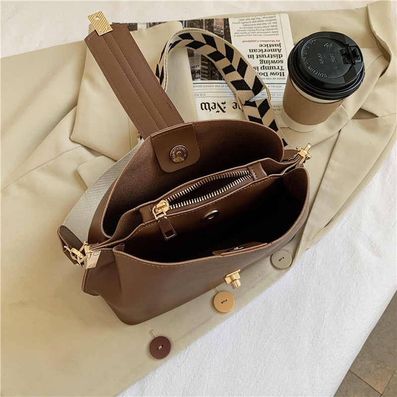 Tấn Yide Vintage Đơn Giản Nhỏ Da PU Túi Đeo Chéo Cho Nữ 2023 Nhà Thiết Kế Thời Trang Nữ Màu Đen Sang Trọng Túi Xách Đeo Vai - Ảnh 6
