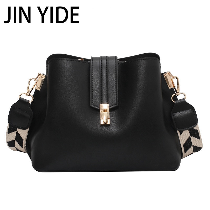 JIN YIDE 여성을위한 빈티지 간단한 작은 PU 가죽 양동이 Crossbody 가방 2023 디자이너 패션 레이디 럭셔리 블랙 숄더 핸드백 JIN YIDE 여성을위한 빈티지 간단한 작은 PU 가죽 양동이 Crossbody 가방 2023 디자이너 패션 레이디 럭셔리 블랙 숄더 핸드백