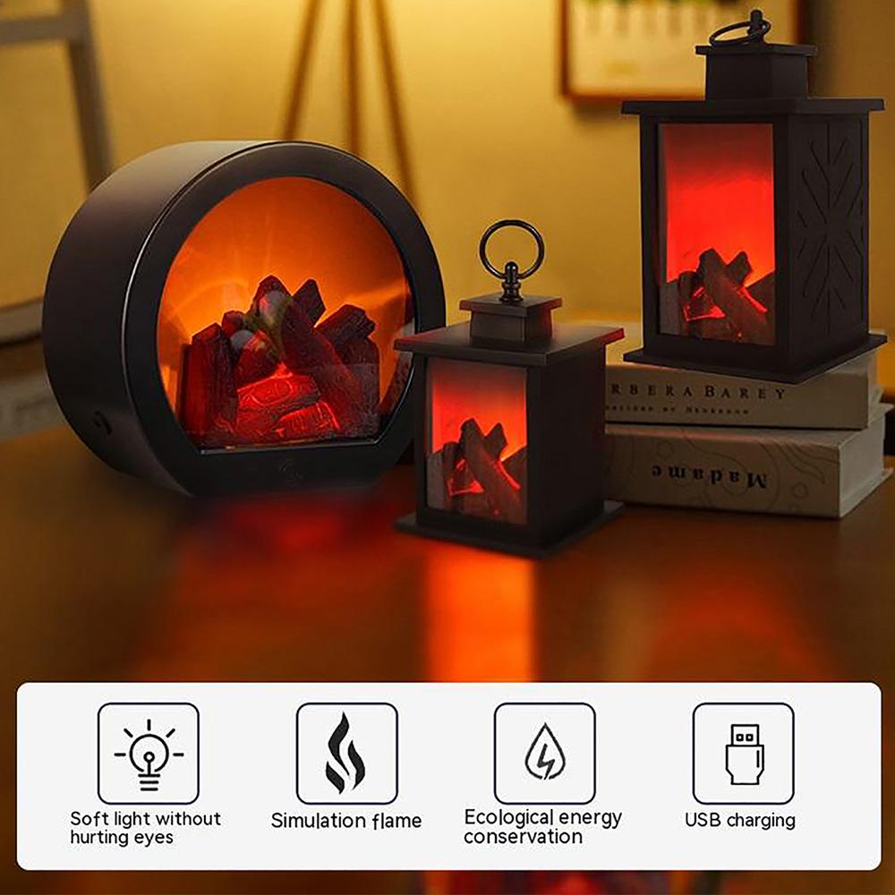 Lãng Mạn Đèn Led Mô Phỏng Ngọn Lửa Thiết Kế Lò Sưởi Đồ Trang Trí Cho Khu Vườn Nhà Biệt Thự Công Viên Trang Trí Trang Trí Phòng Đèn Ngủ Quà Tặng