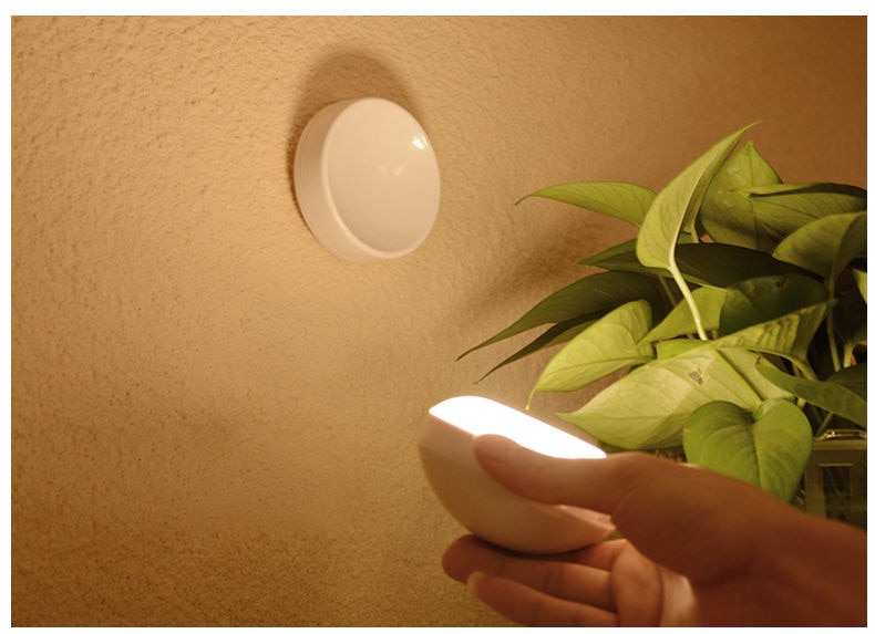 Led Night Light USB Charging Motion Sensor Round Energy-saving Led Lamps Bedroom Sound/Light Control For Corridor Home Bathroom - Images 10